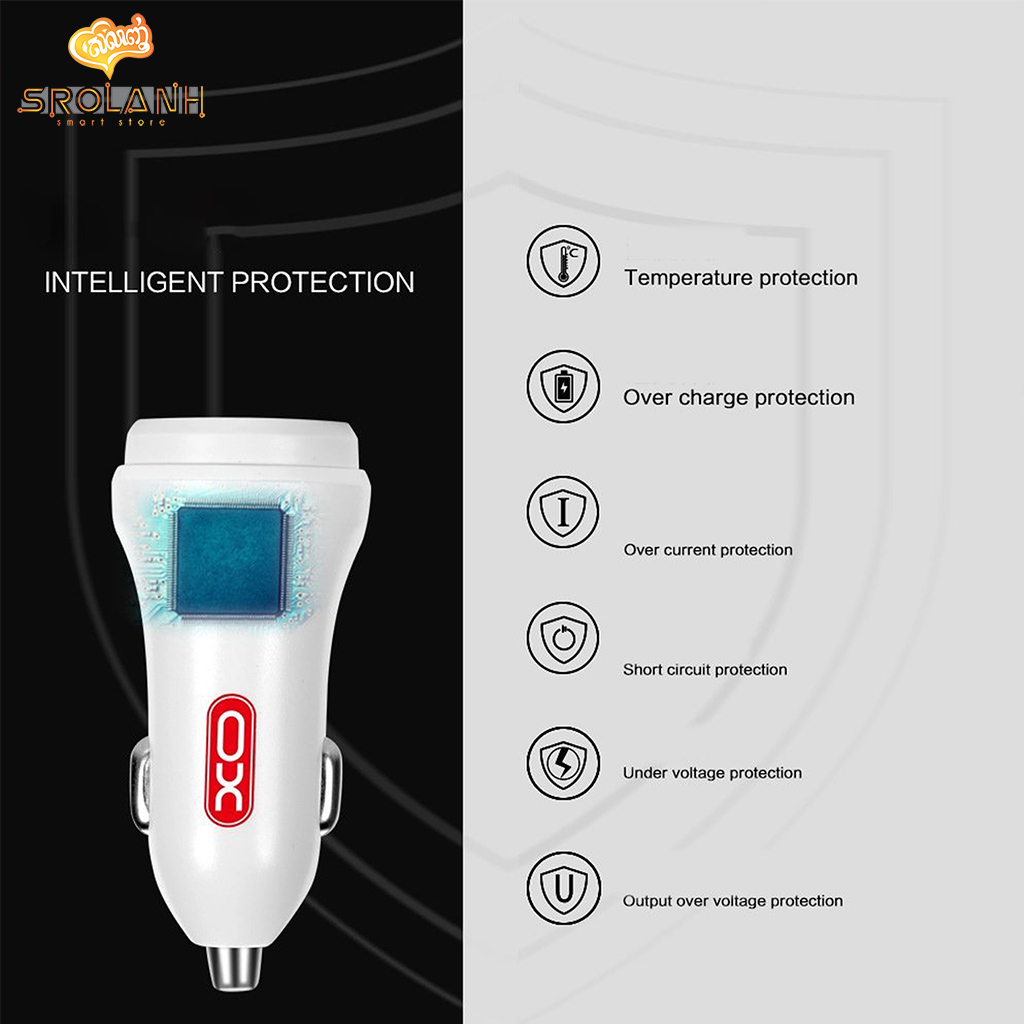 XO-CC-08 Dual USB car charger suit Micro