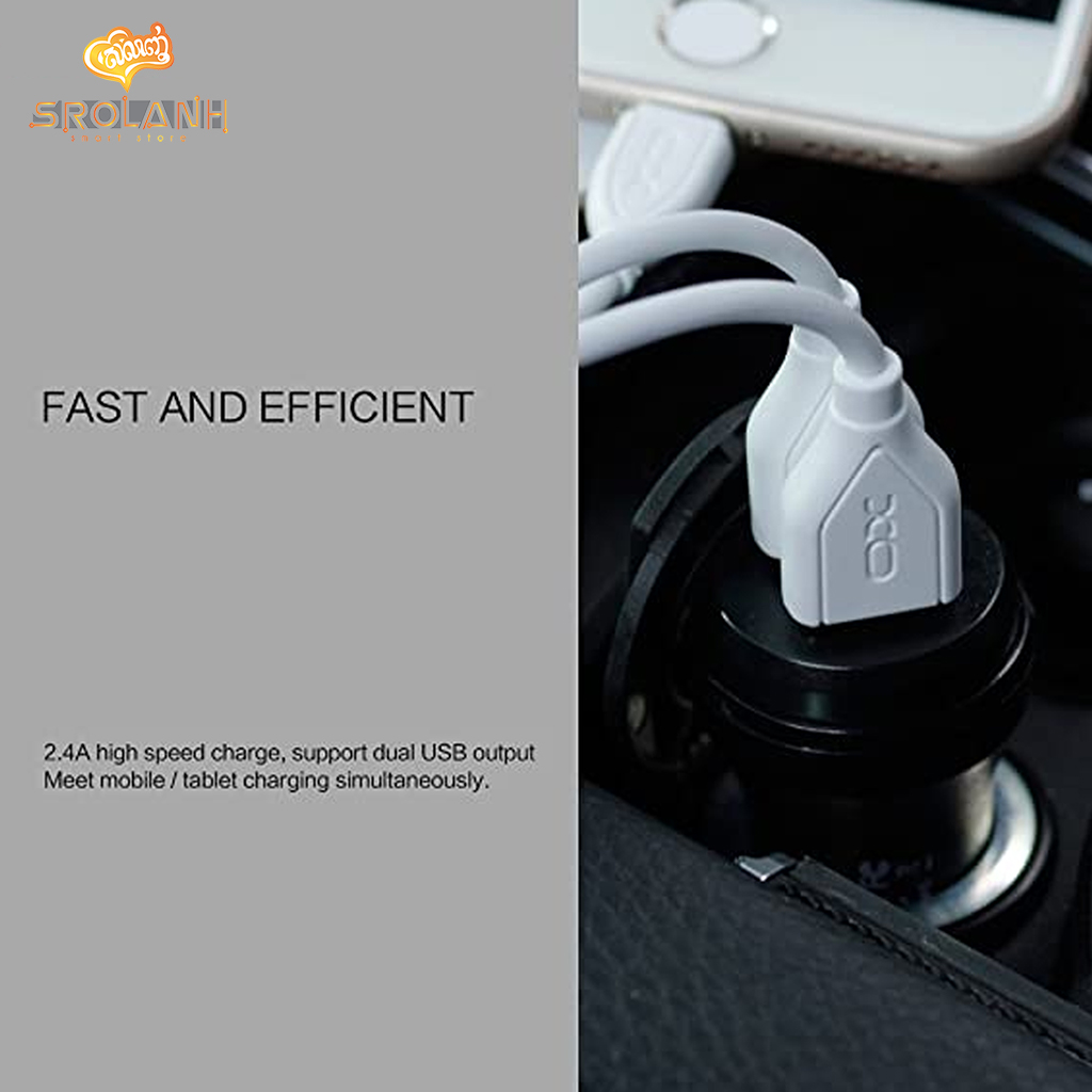 XO-CC-08 Dual USB car charger suit Micro