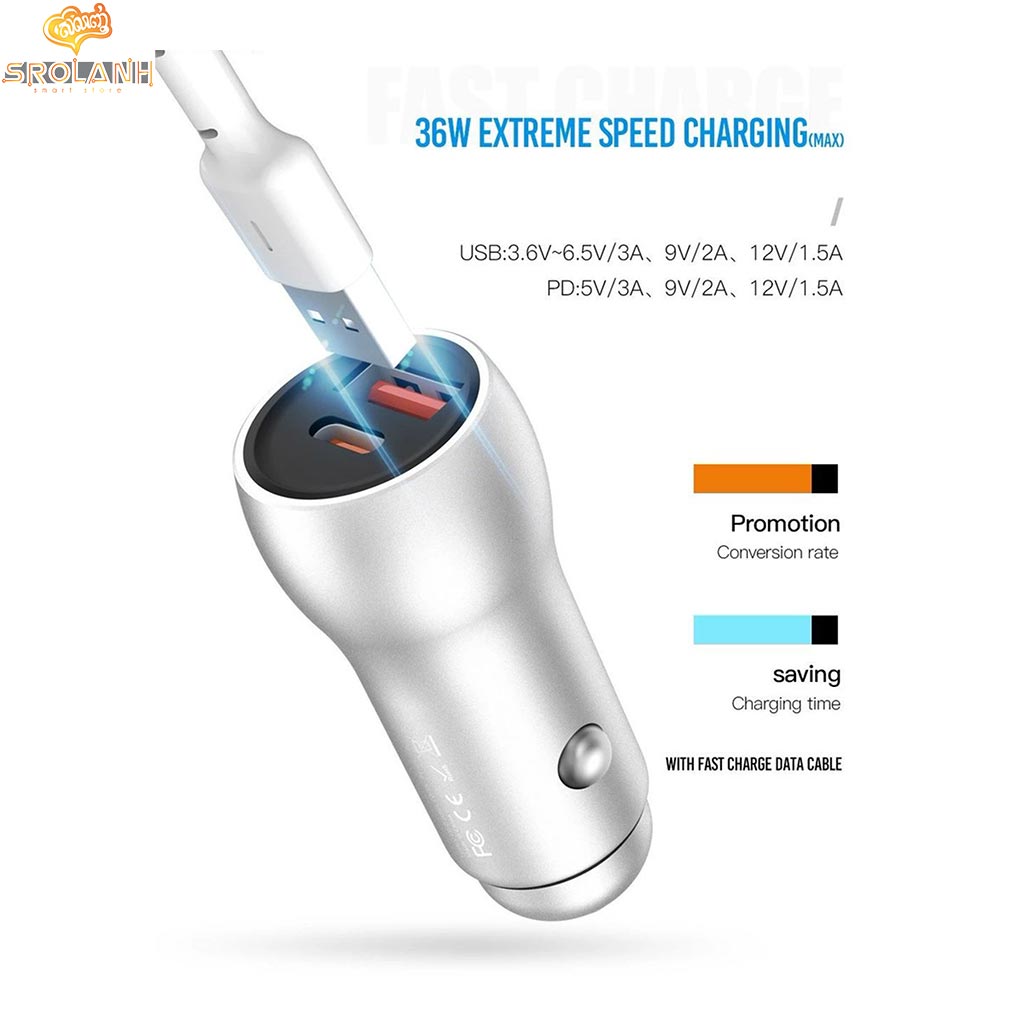 XO CC20 Dual USB port car charger