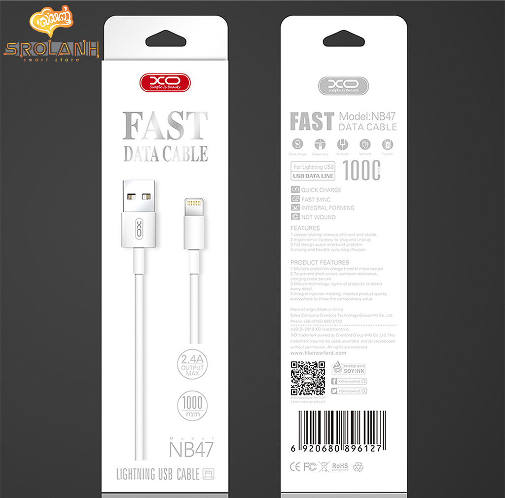 XO-NB47 copy original Lightning cable