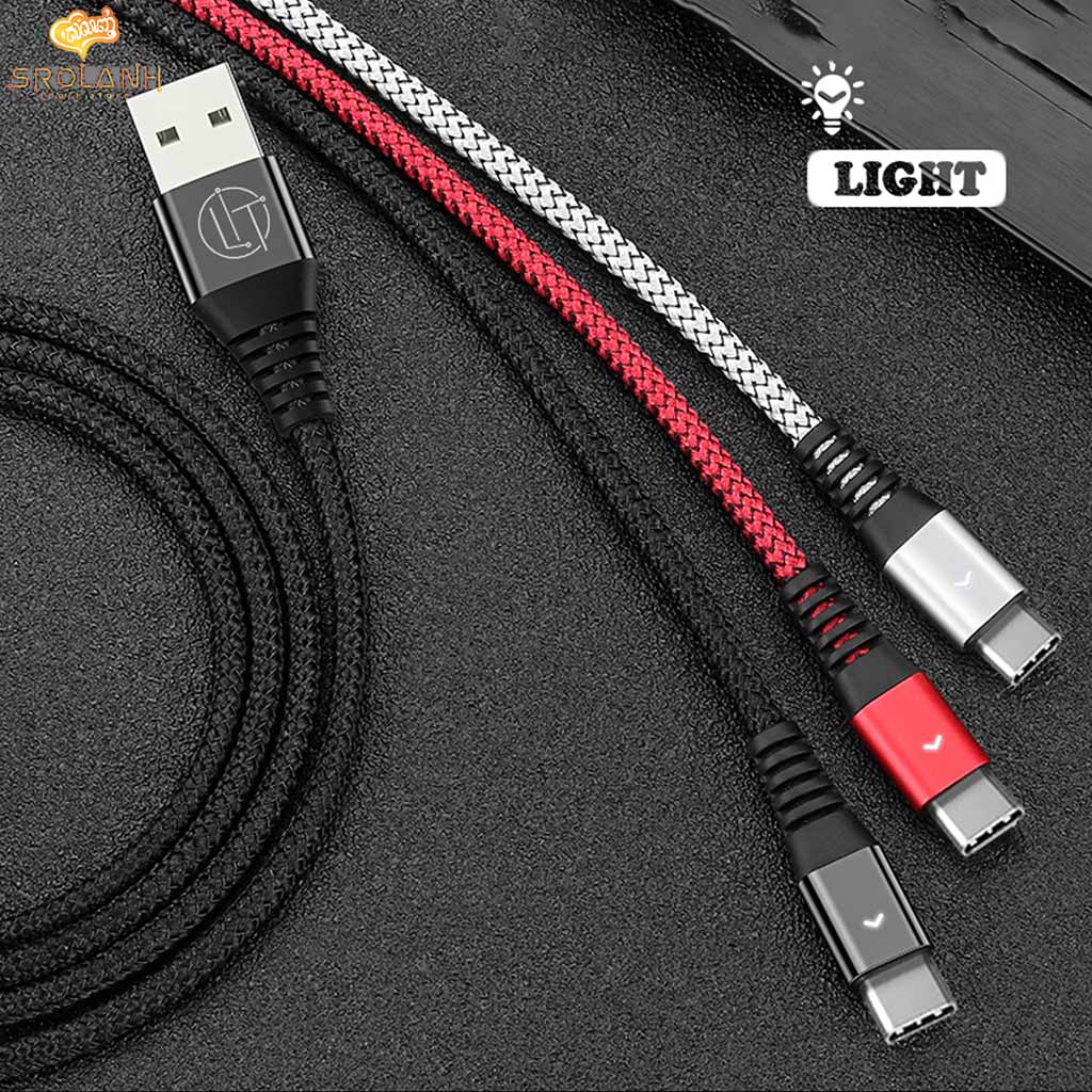 LIT The Anti-break SR cable whit light 1.2m Type-c CSRLT-01