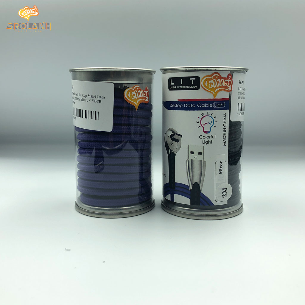 LIT The Kirsit Destop Stand Data Cable 3A 2M for Micro CKDSB-M13