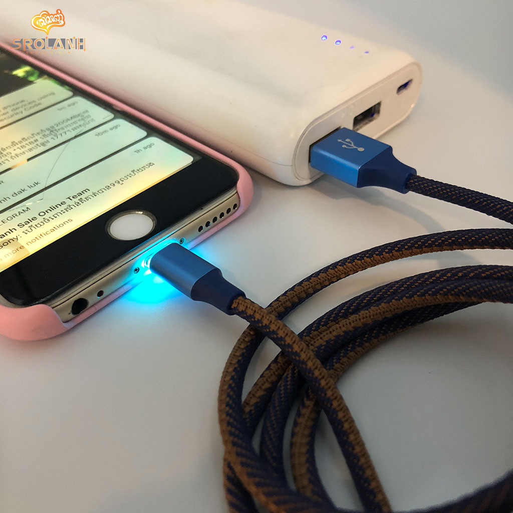 LIT The Denim Data cable anti-fracture lighting 2M DCCF2-A01