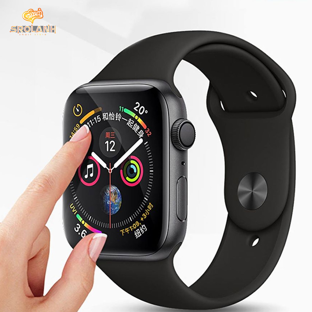 LIT The full screen titanium alloy tempered glass For Apple Watch 38mm GTIW38-TA0R