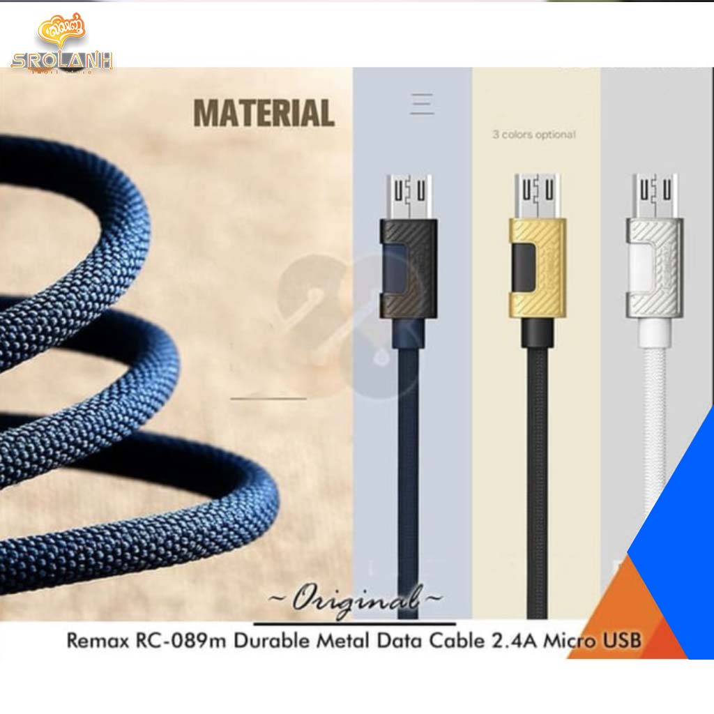 Remax Metal data cable for Micro RC-089m