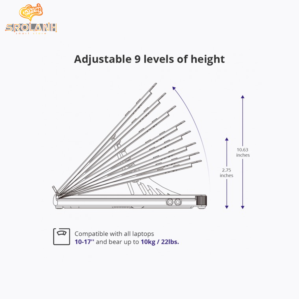 TRONSMART Foldable Laptop Stand D07