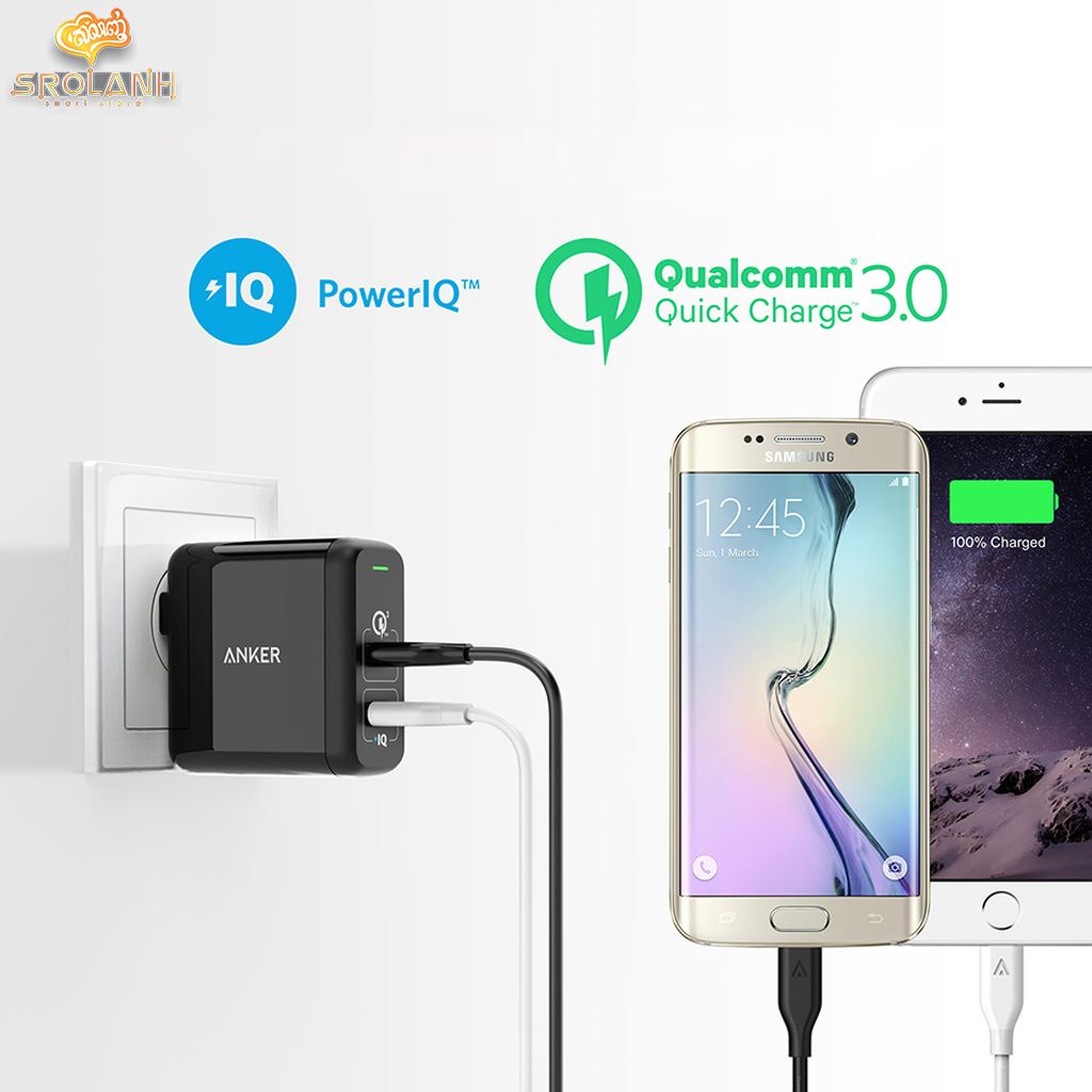 ANKER Power Port 2 with Quick Charge 3.0