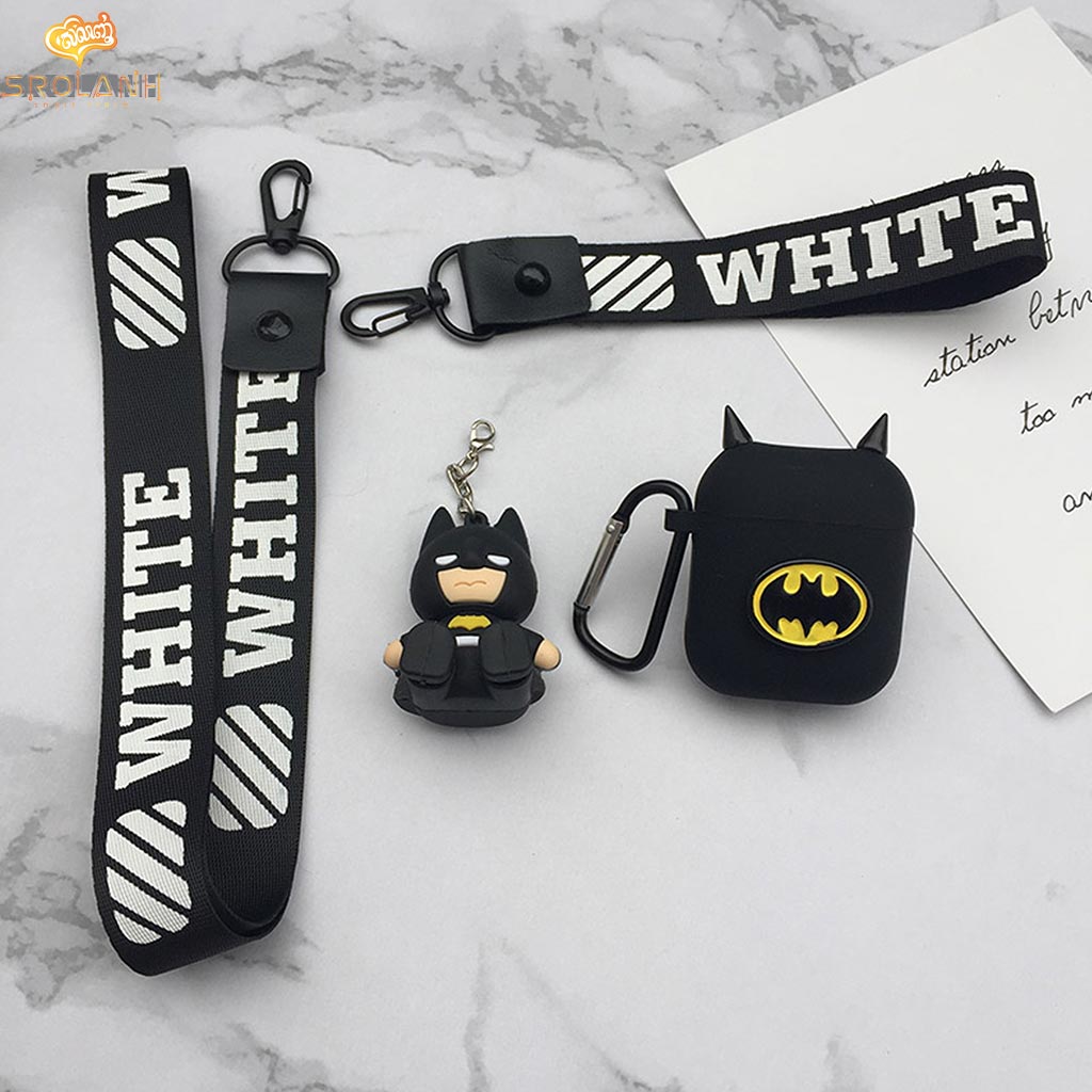 Cartoon Heros Keychain And AirPods Case