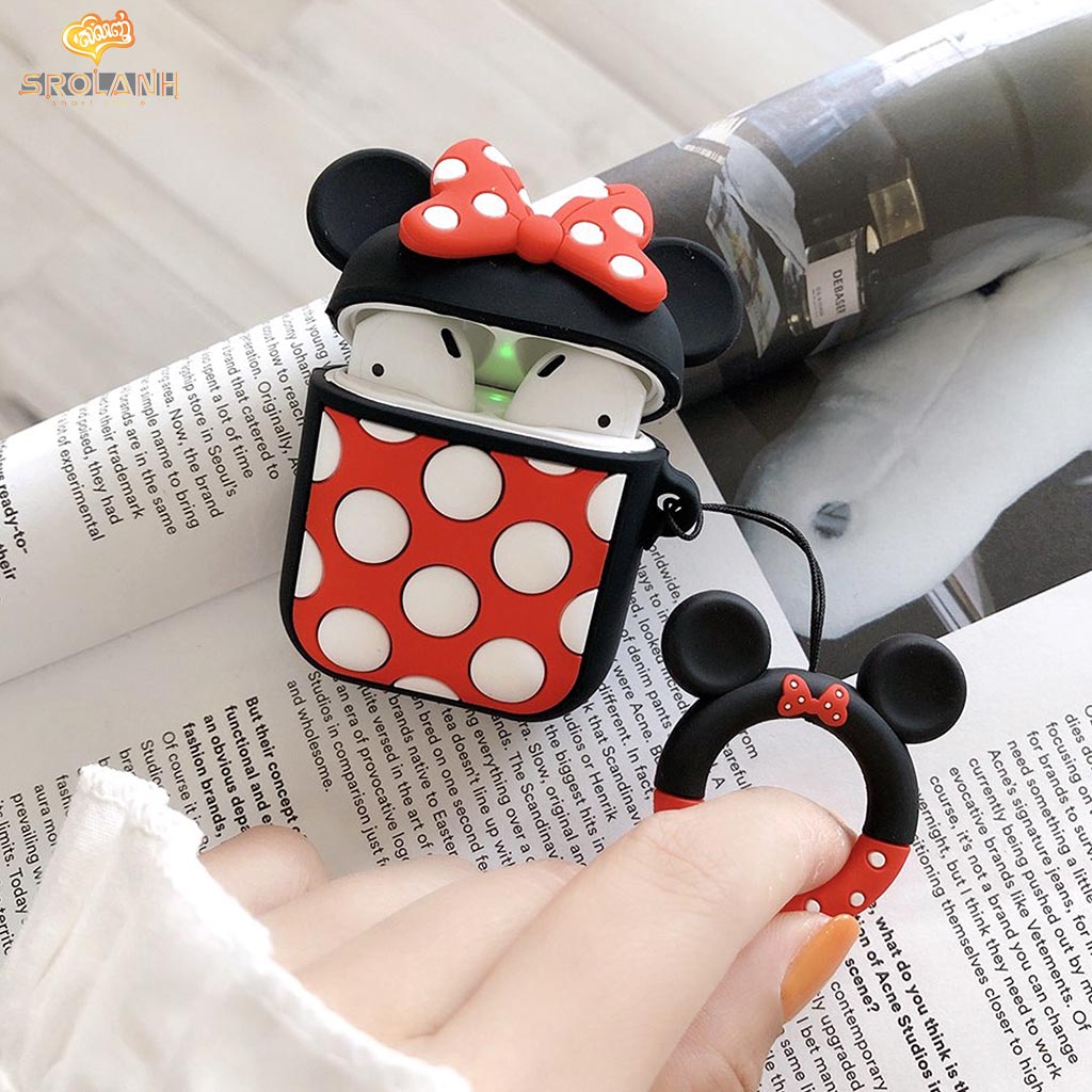 Cartoon Mickey Mouse Keychain And AirPods Case