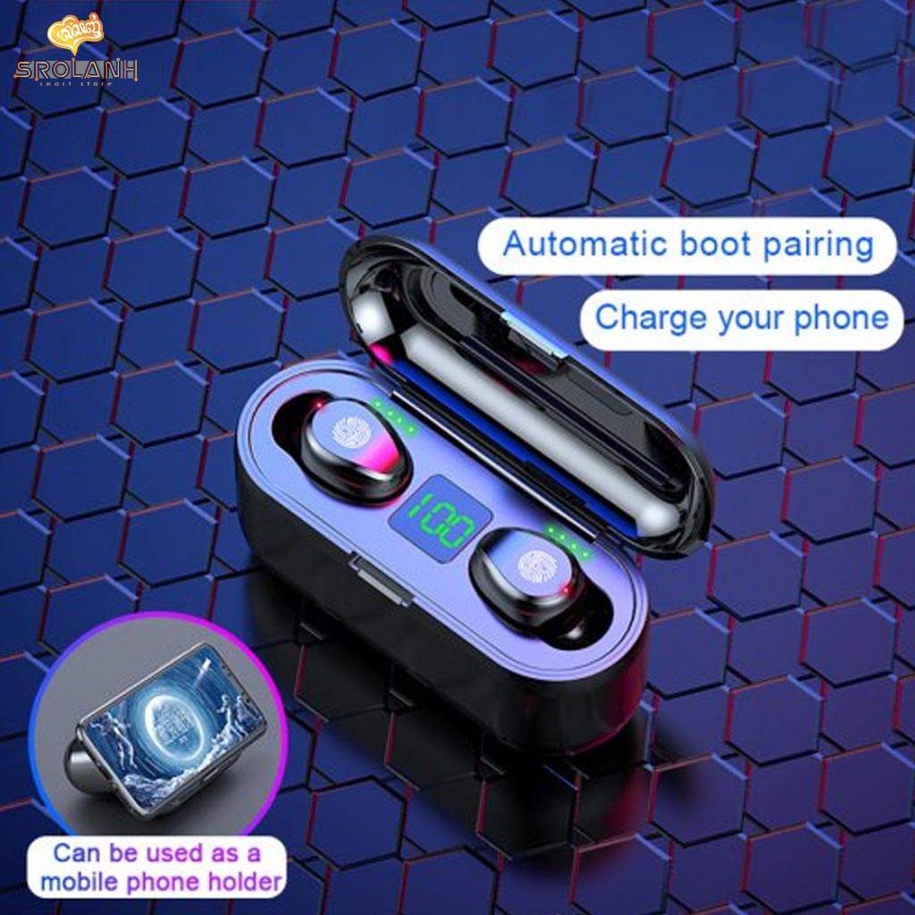 LIT The MINI bluetooth Earphone magnetic suction charging AMOI F9