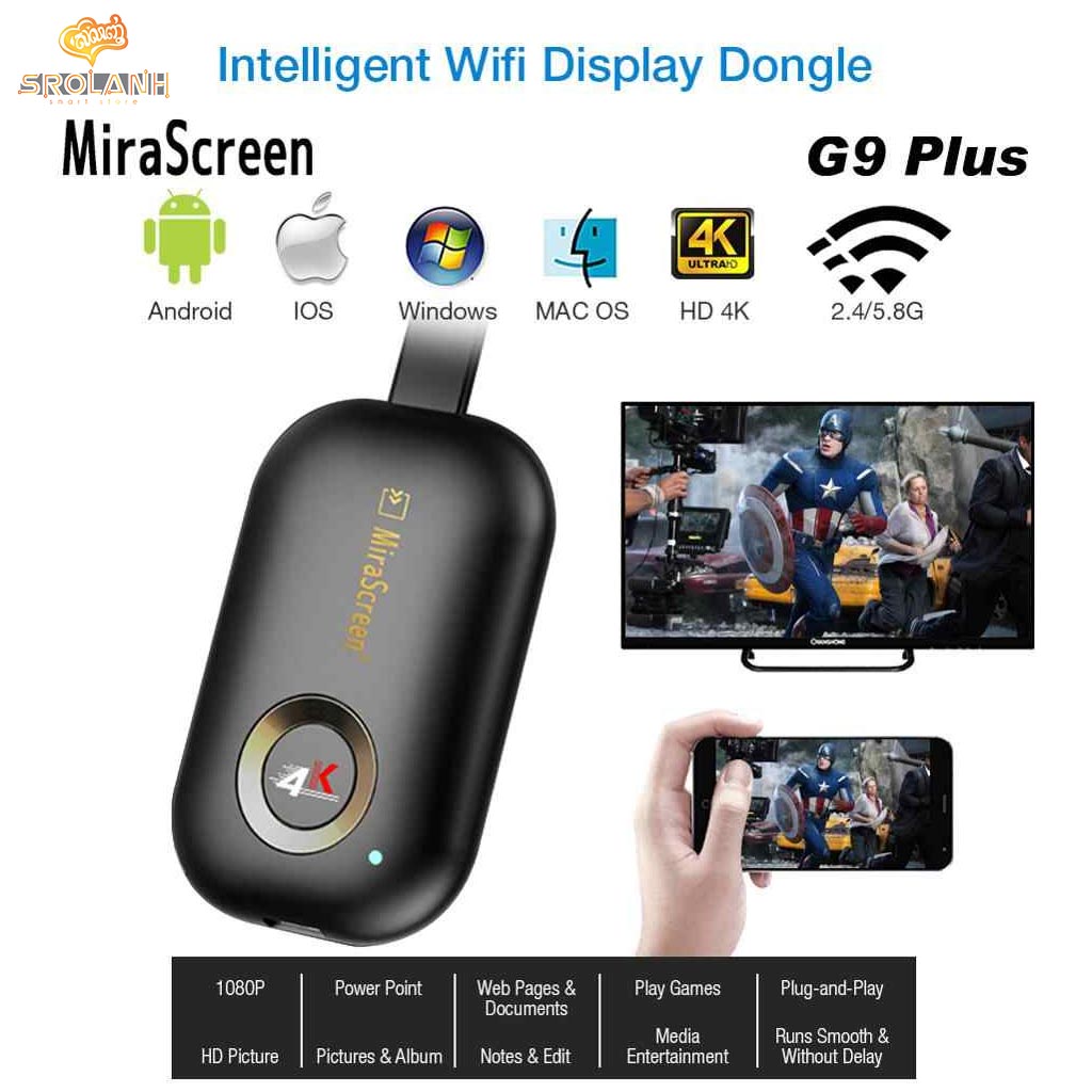 5G 4k Wireless display dongle