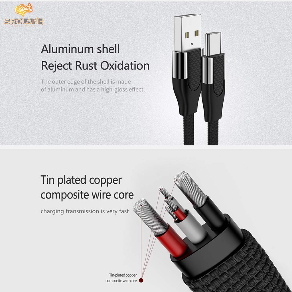 Joyroom U-shape aluminum fast charging 1M for Type-C S-M359