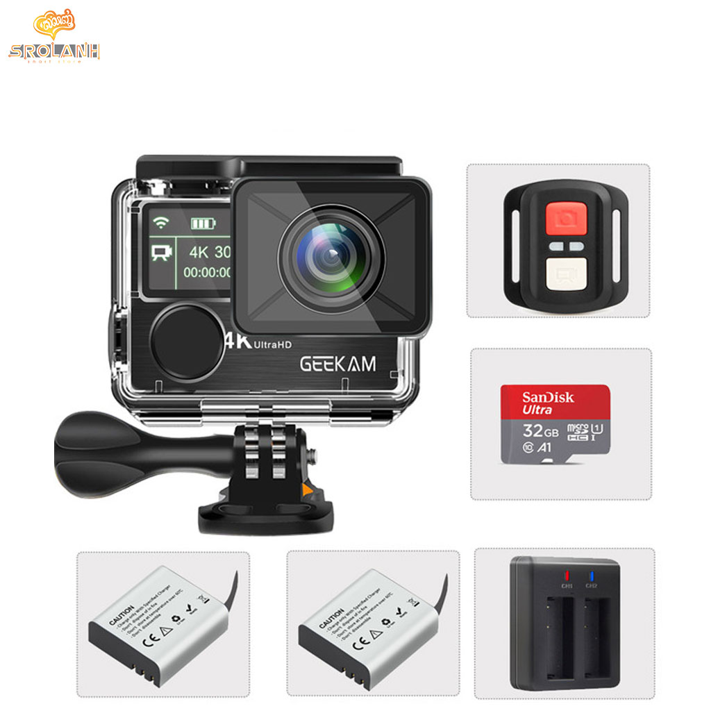 Battery 4K action camera touch screen T1