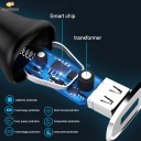 Joyroom UP-522AL 2.1A Car charger type-c cabel suit