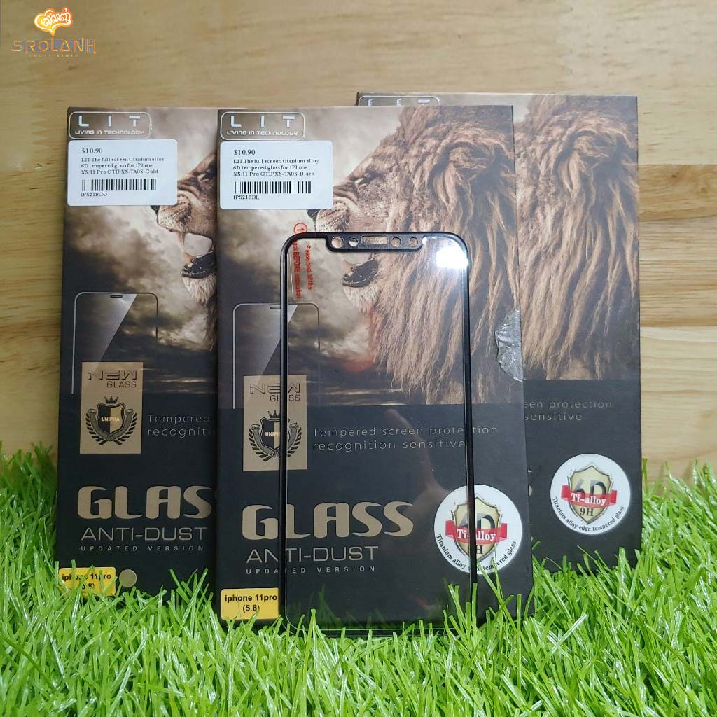 LIT The full screen titanium alloy 6D tempered glass for iPhone XS/11 Pro GTIPXS-TA0S