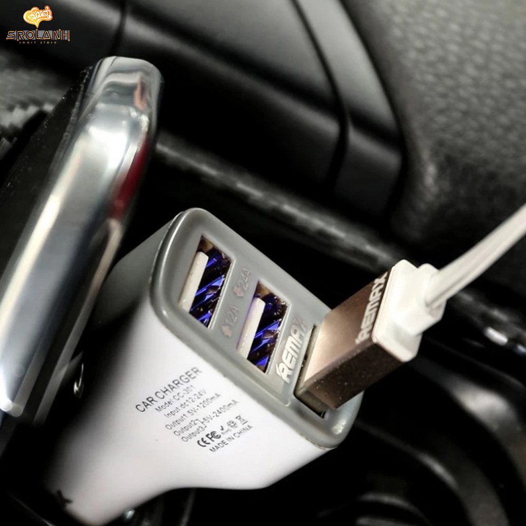 3USB Jane series 3.6 A Car Charger RCC301