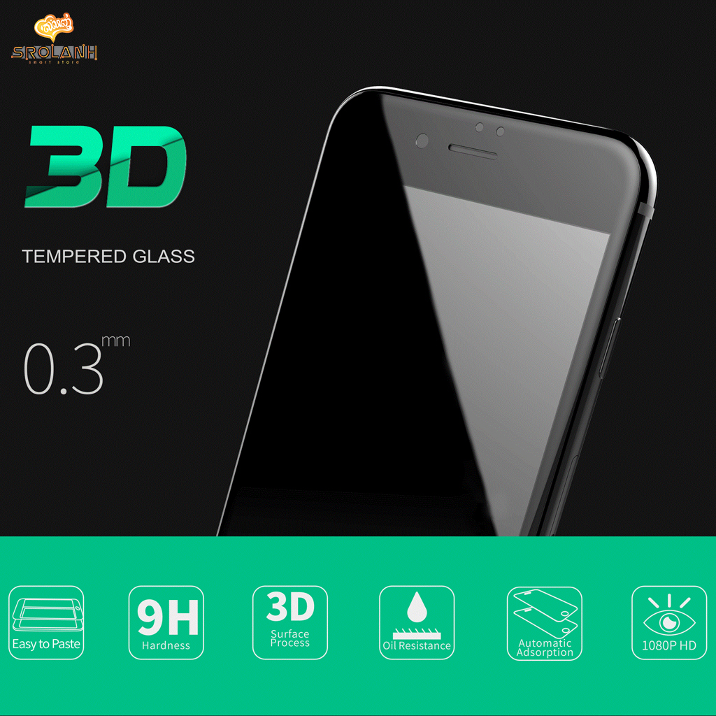 REMAX Caesar 3D tempered glass for iPhone 7/8 plus