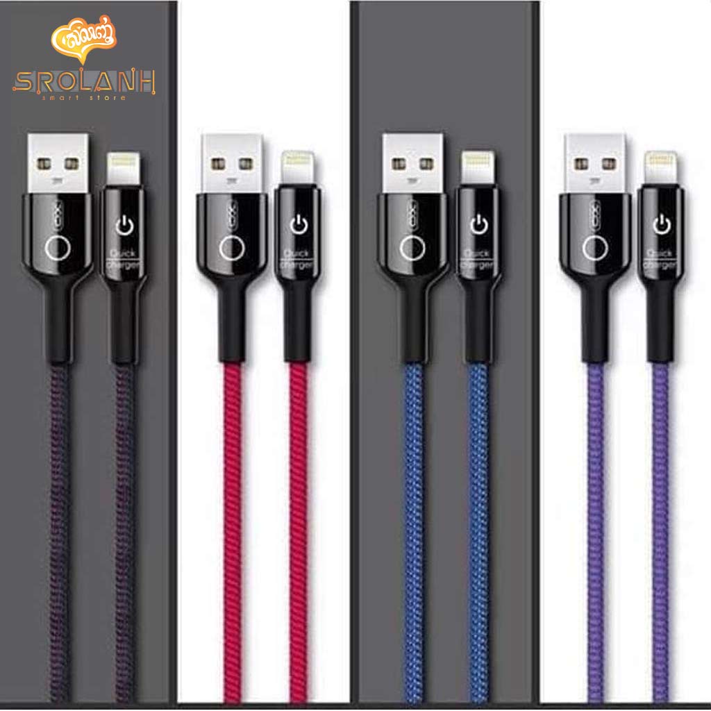 XO-NB102 Auto power off usb cable 2.4A lightning