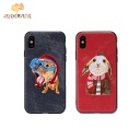 WPC-058 CUTE PET Embroidery case for ip X