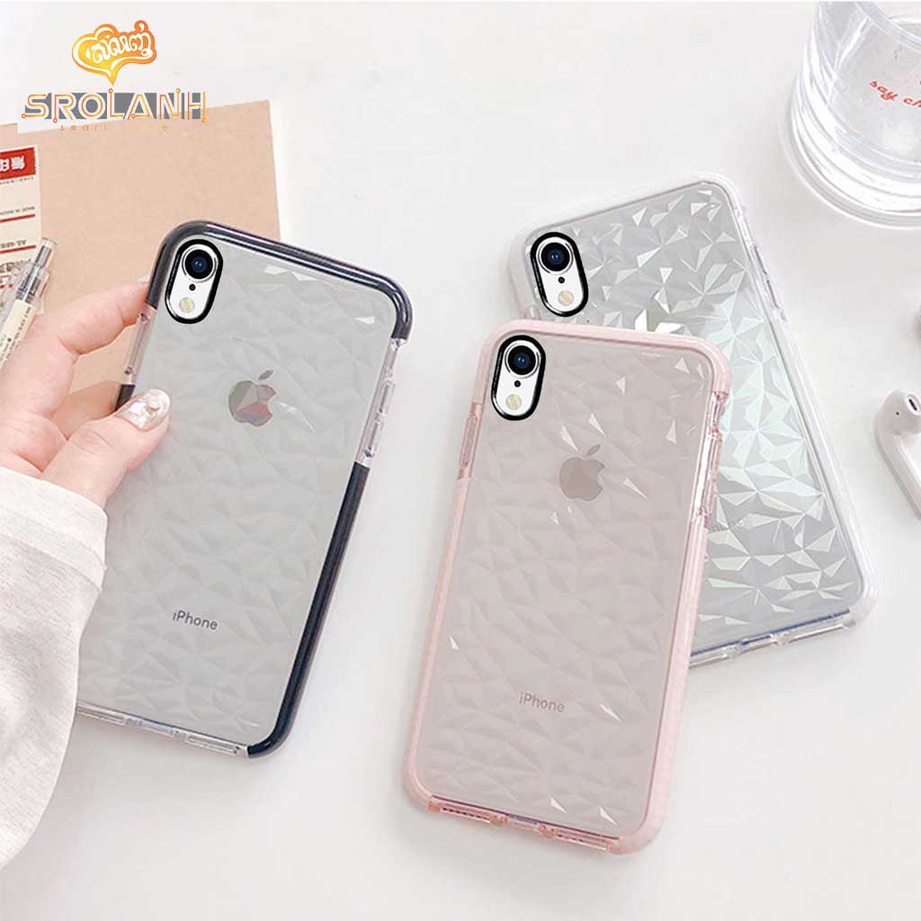 Fashion case crystal style with two color for iPhone XR