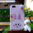 Classic case cute rabbit with cartoon chains for iphone7