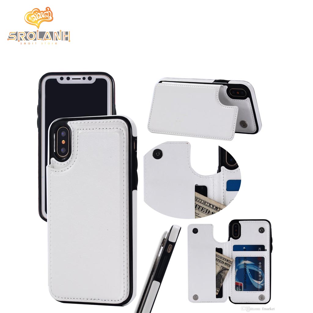 Fashion case with credit card for iPhone X