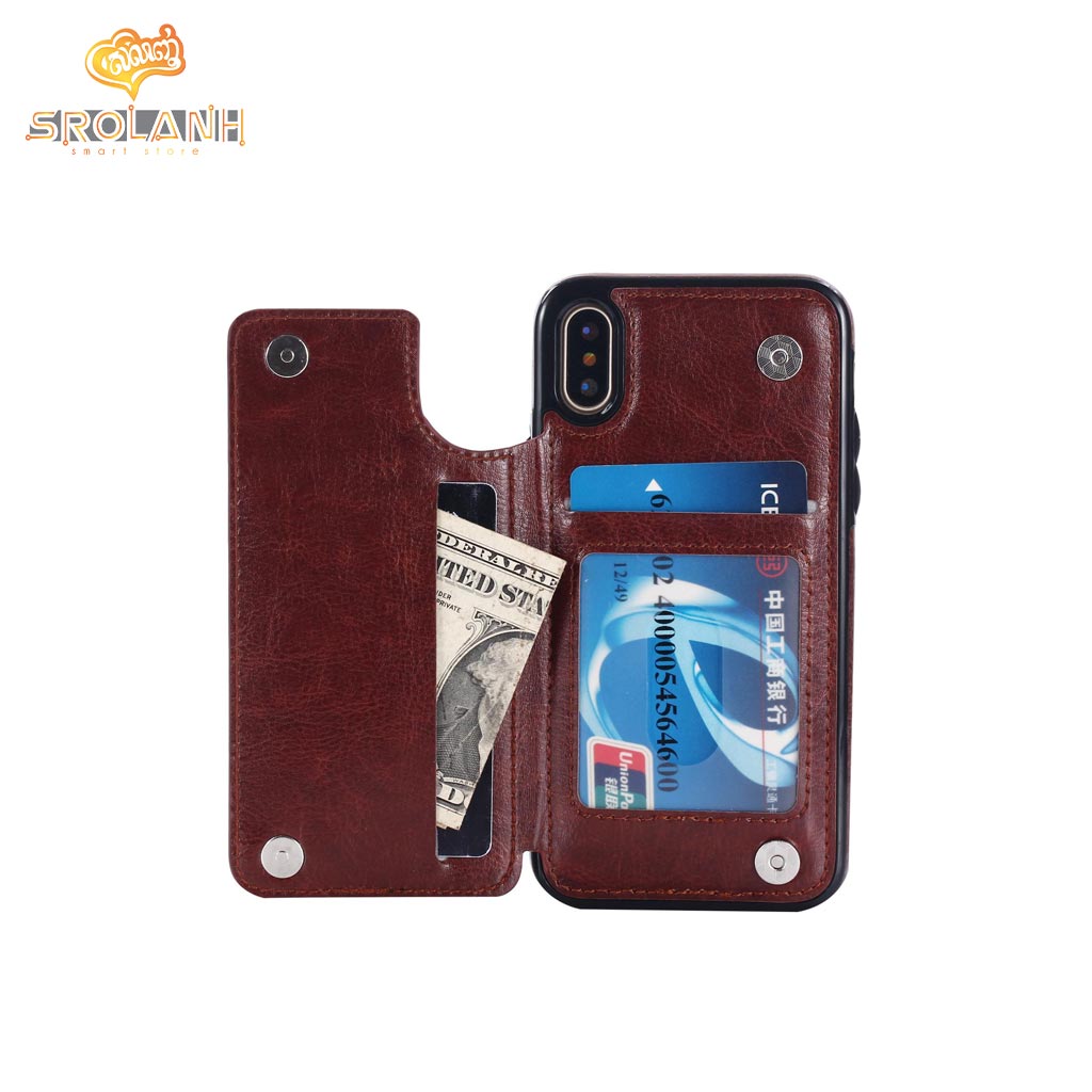 Fashion case with credit card for iPhone X