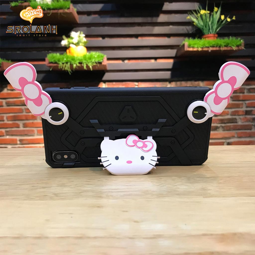 Gaming creative case with cartoon for iPhone X