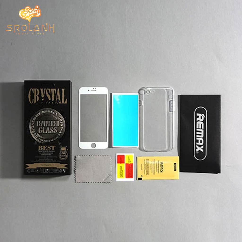REMAX Crystal set of Tempered Glass and Phone Case for iPhone 6/6s