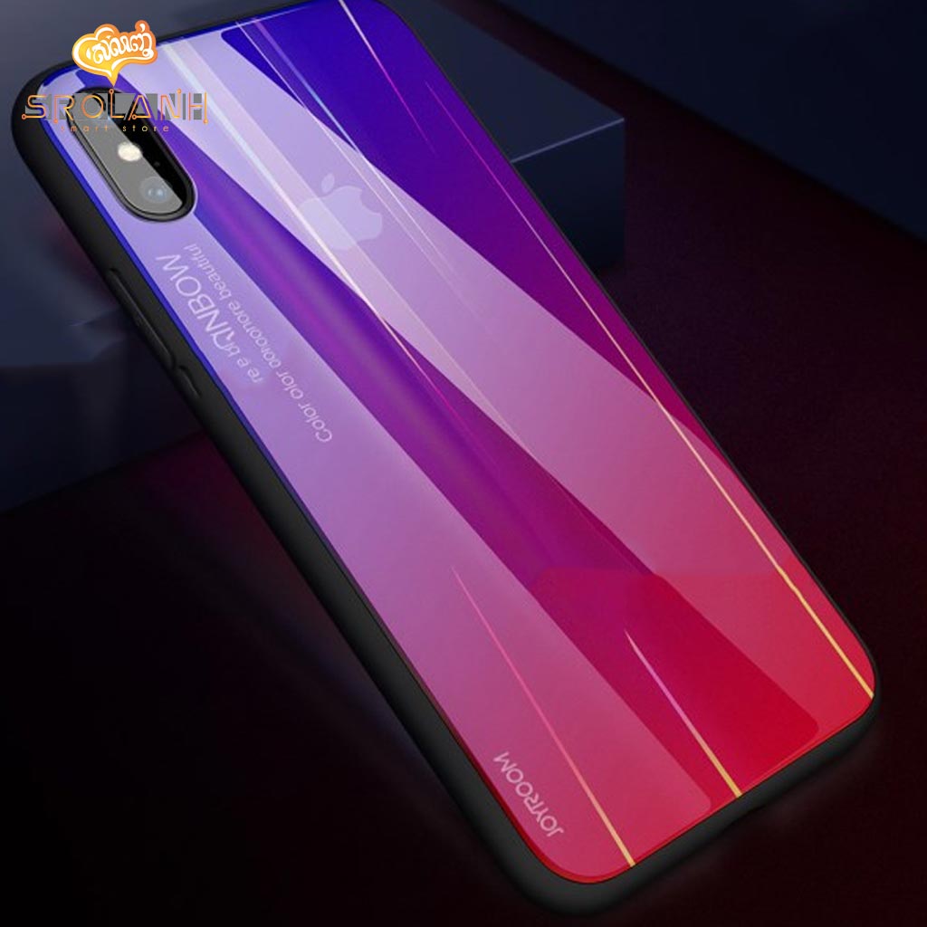 Joyroom JR-BP458 rainbow glass case new iphone XS-5.8inch