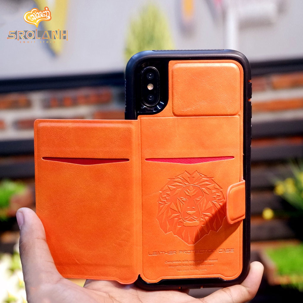 Leather protection case ledream soft+silm for iPhone X