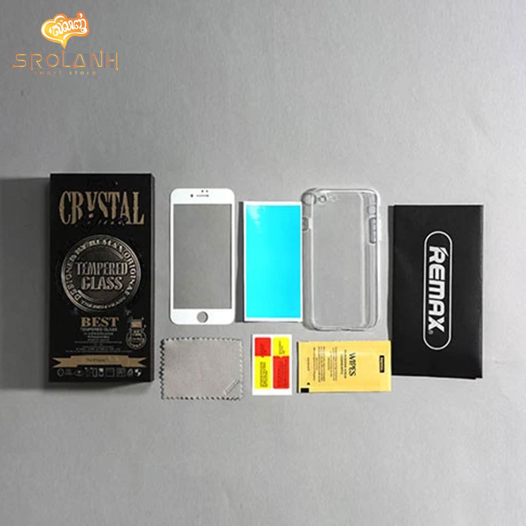 Remax Crystal set of Tempered Glass and Phone Case for iPhone 7