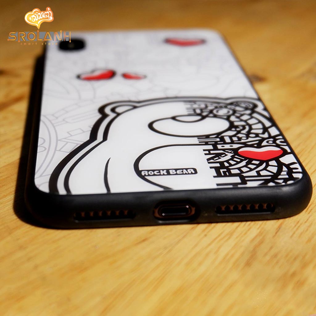 Protection case rock bear heart for iPhone XS