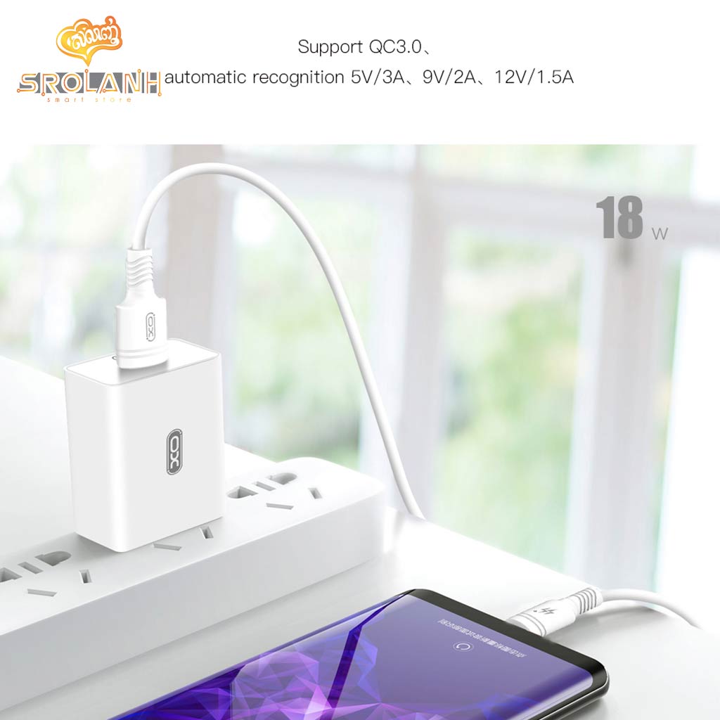 XO L36 QC3.0 travel USB charger