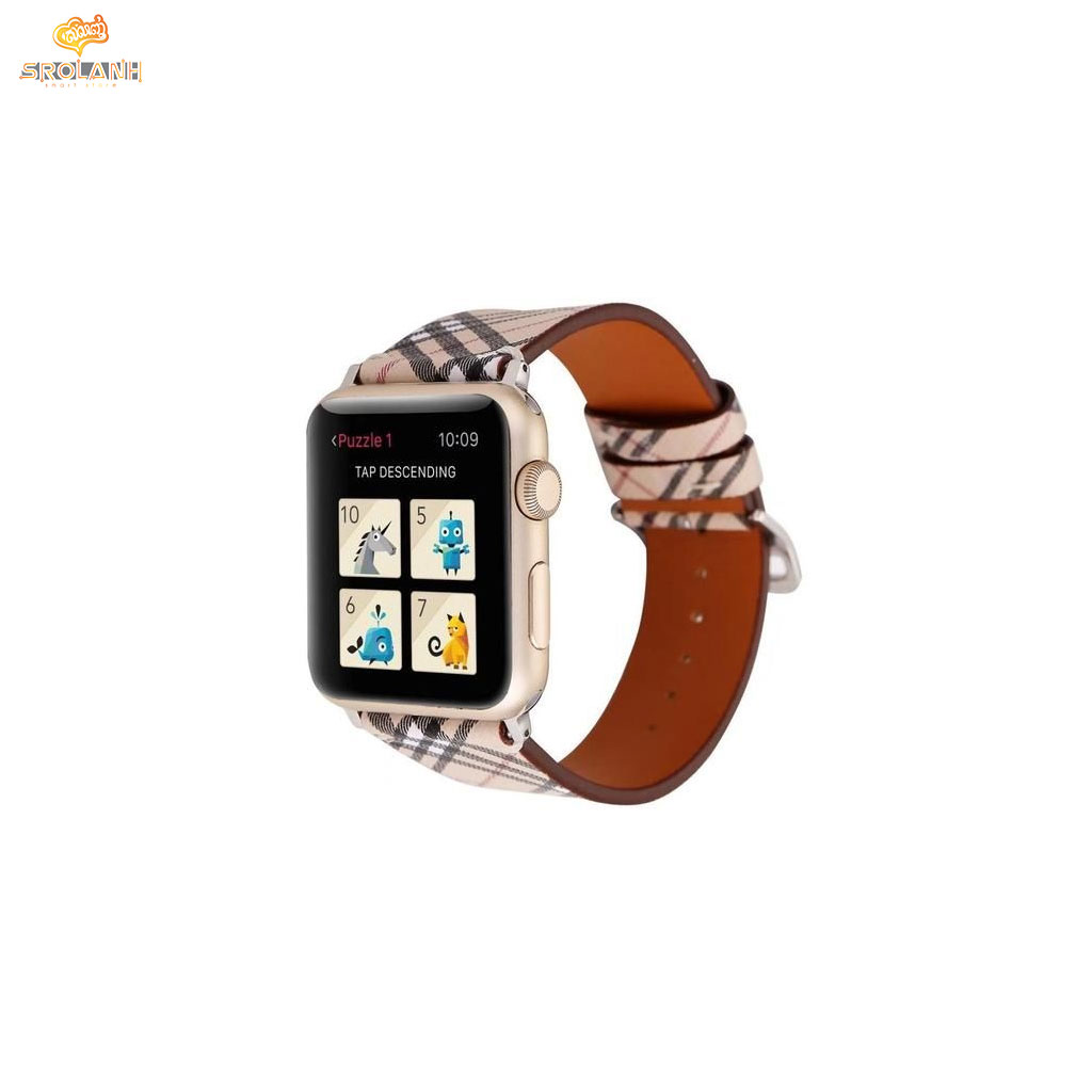 Smart watchband LV leather for 38/40mm