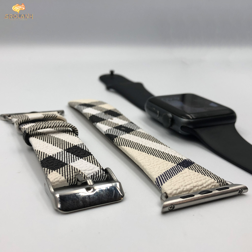 Smart watchband LV leather for 42/44mm