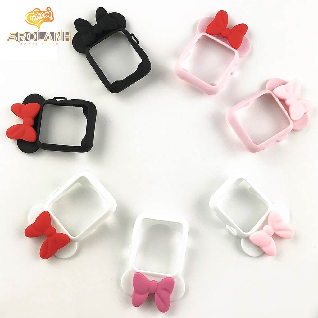 Red butterfly silicone protective cover for Apple watch 42mm