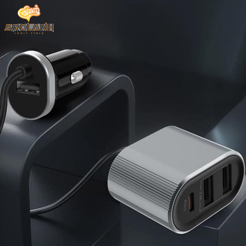 XO PD3.0+48W 4 in 1 Car Charger CC23