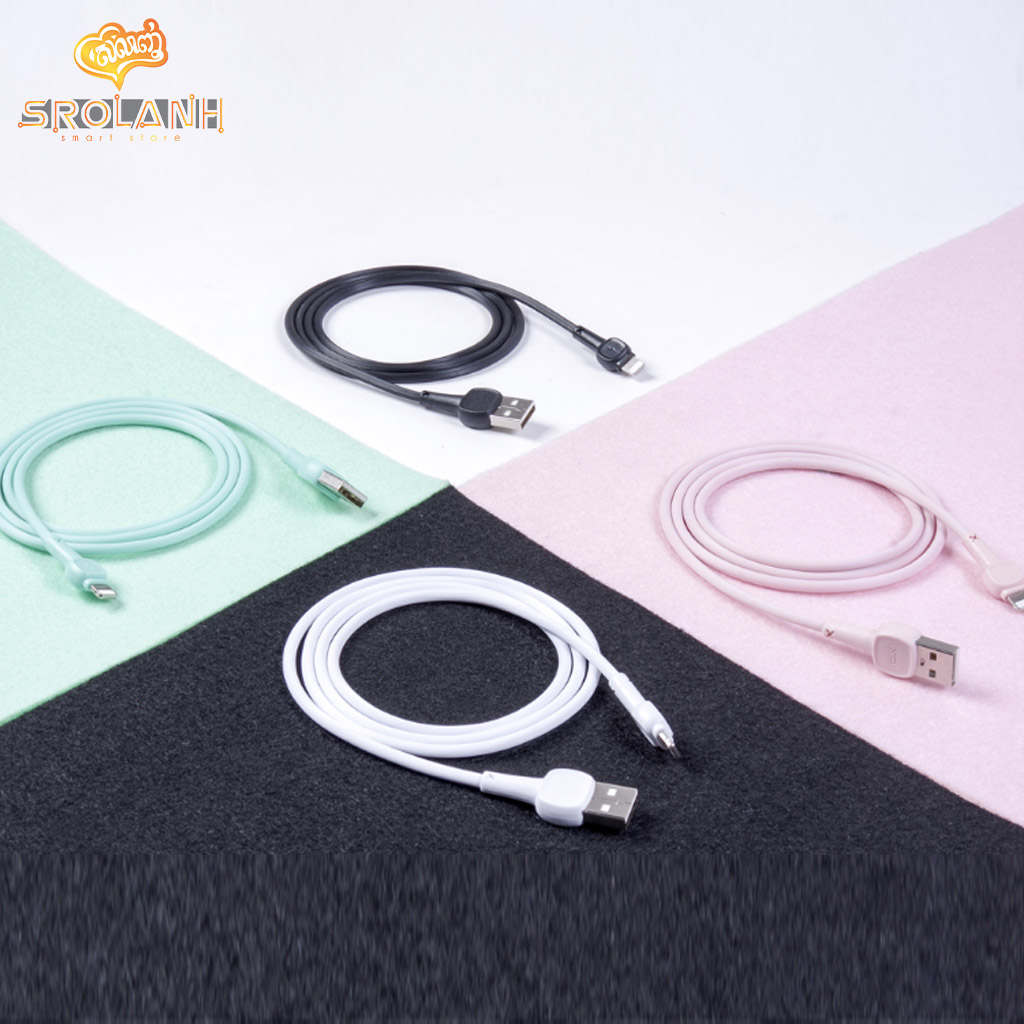 XO Macaron Data Cable With Hard Lail Lighting 1000mm NB132