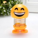 Automobile head shaking emoji decoration with LED red face