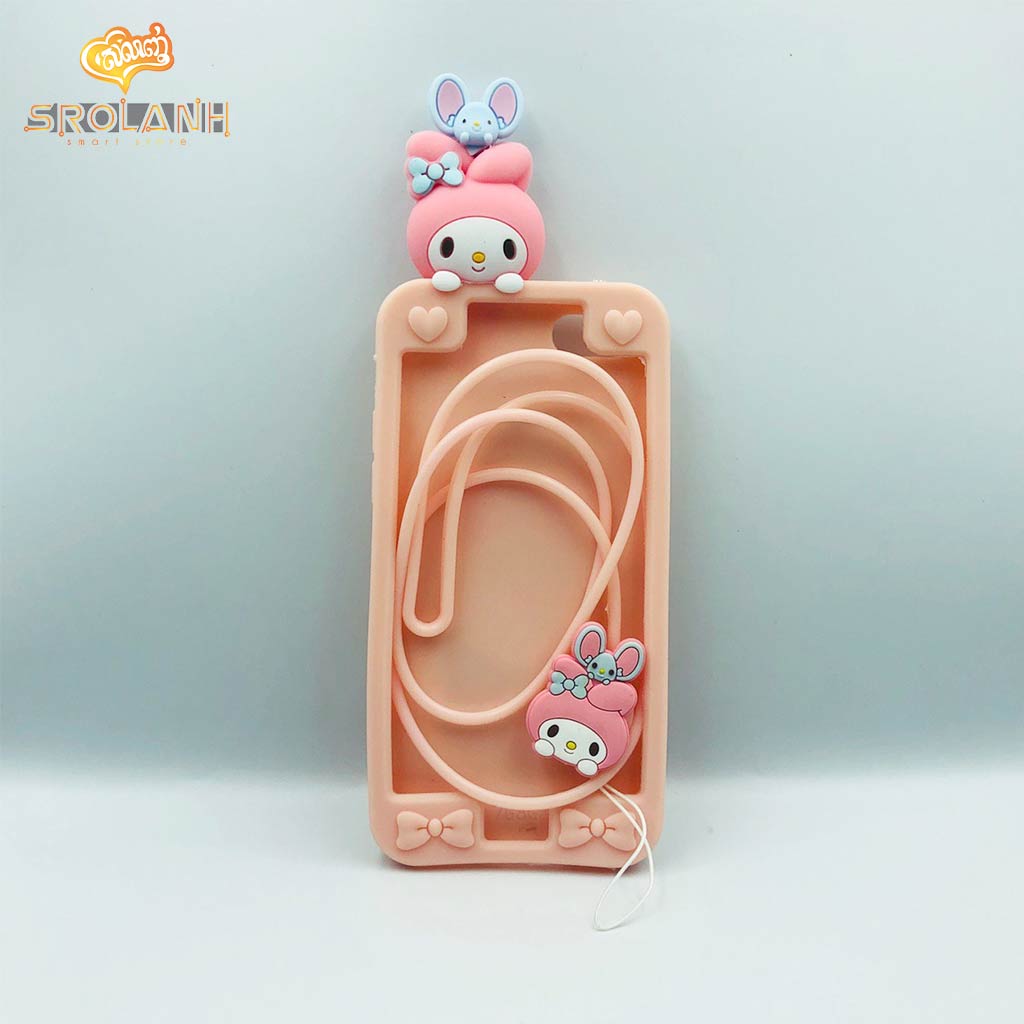 Cartoon Soft Case with lanyard My Melody for Iphone 7/8