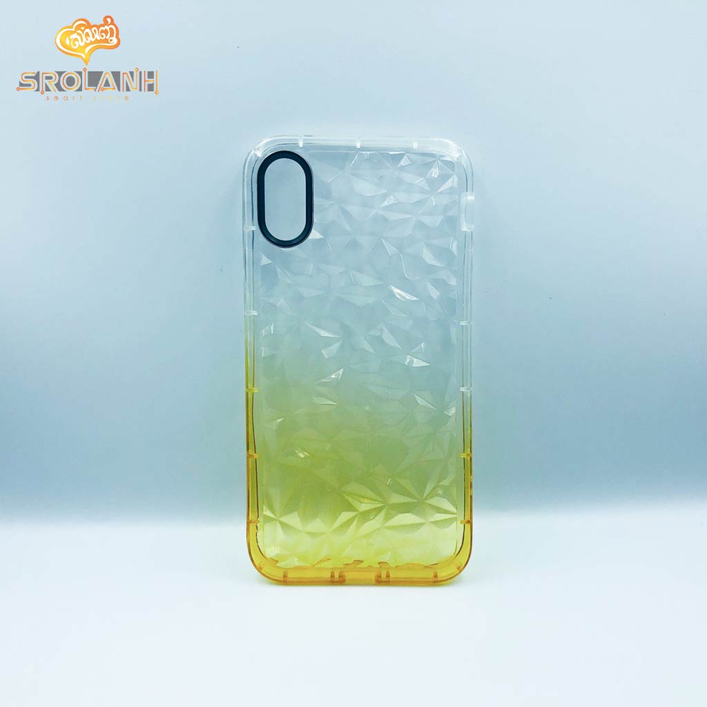 Fashion case crystal style with two color for iPhone X