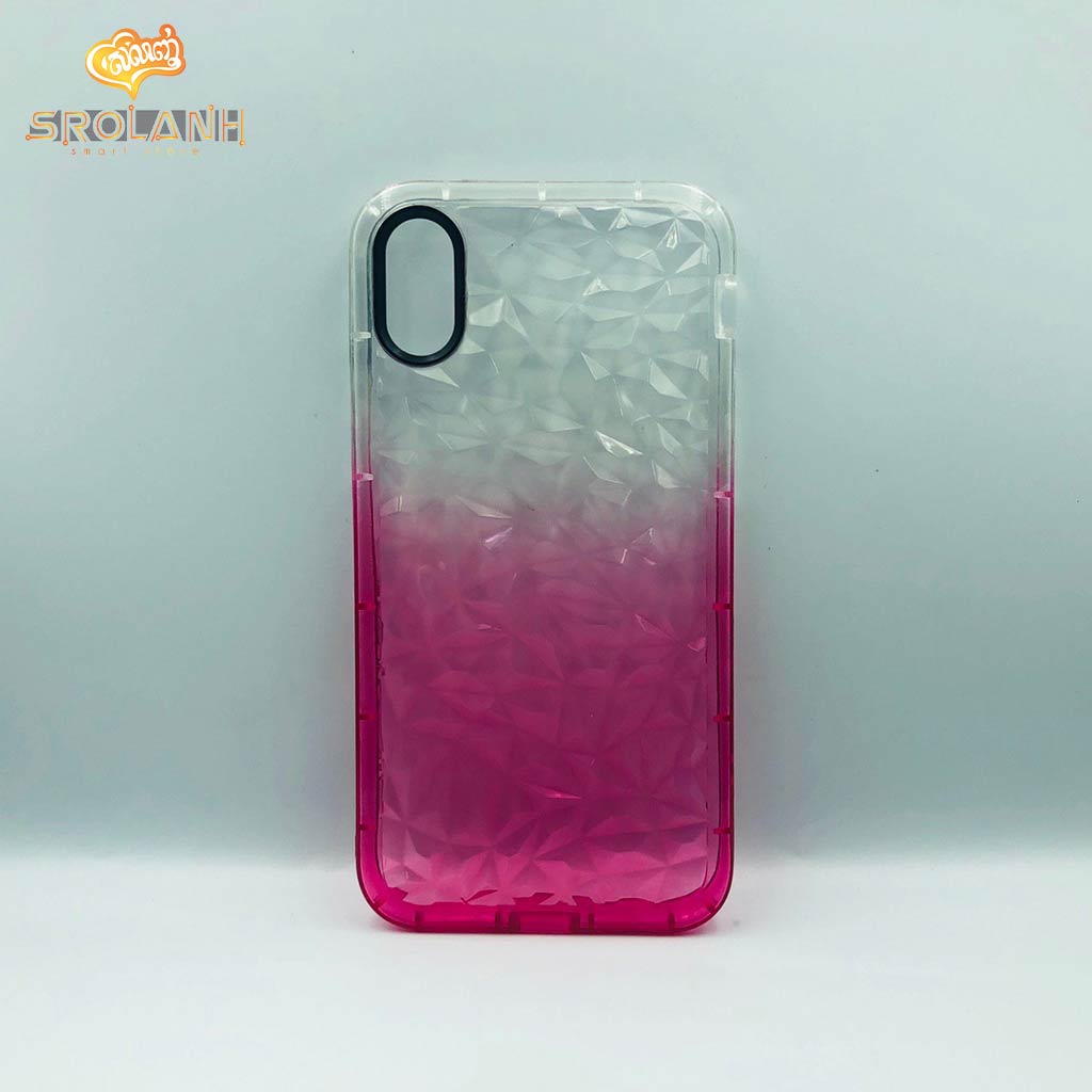 Fashion case crystal style with two color for iPhone X