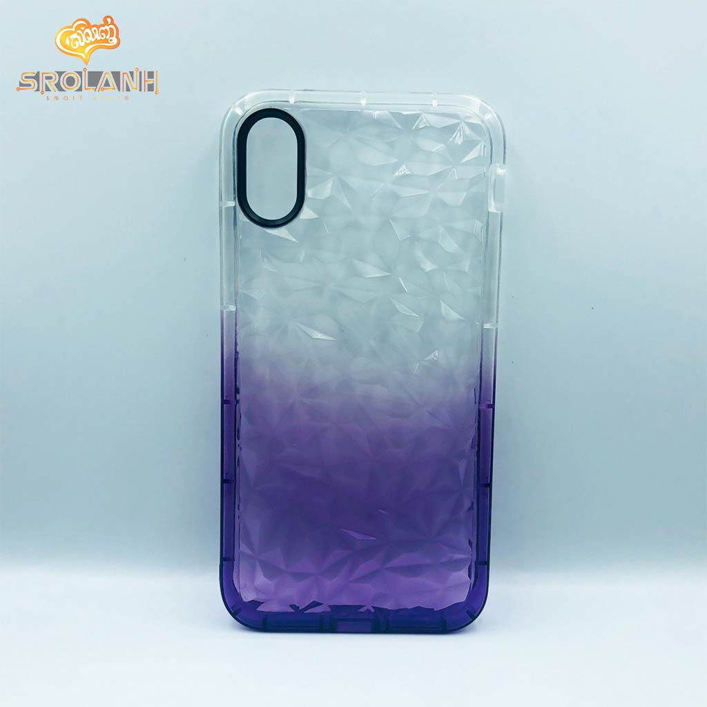 Fashion case crystal style with two color for iPhone X