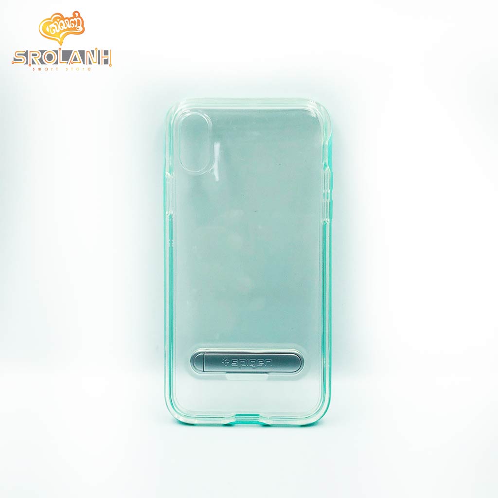 Crystal hybrid mental kickstand for iPhone X