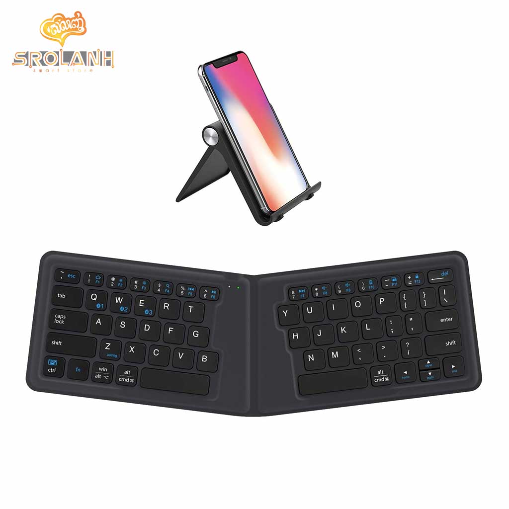 iCLEVER Foldable Wireless Keyboard(Included Stand) IC-BK06