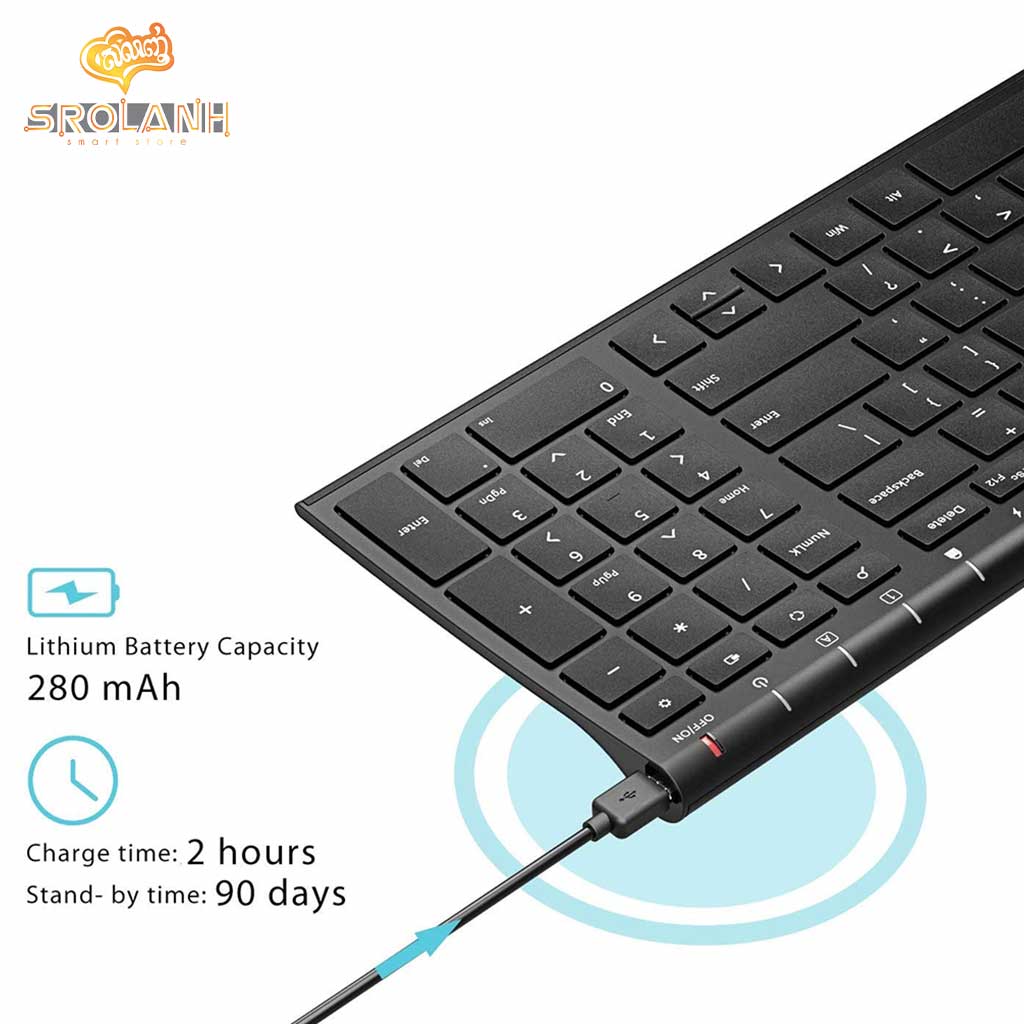 iCLEVER Bluetooth Universal Ultra-Slim Keyboard(Included Protector) IC-BK10