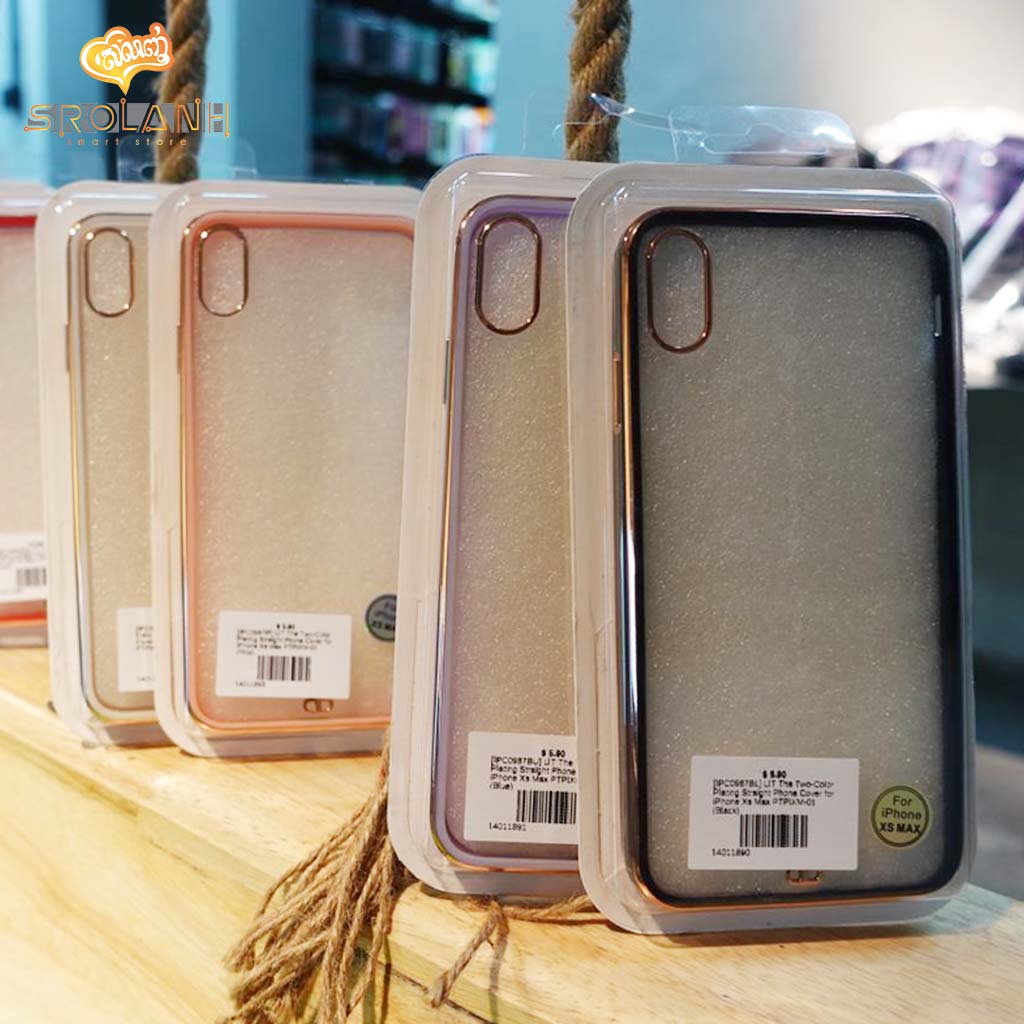 LIT The Two-Color Plating Straight Phone Cover for iPhone Xs Max PTPIXM-01