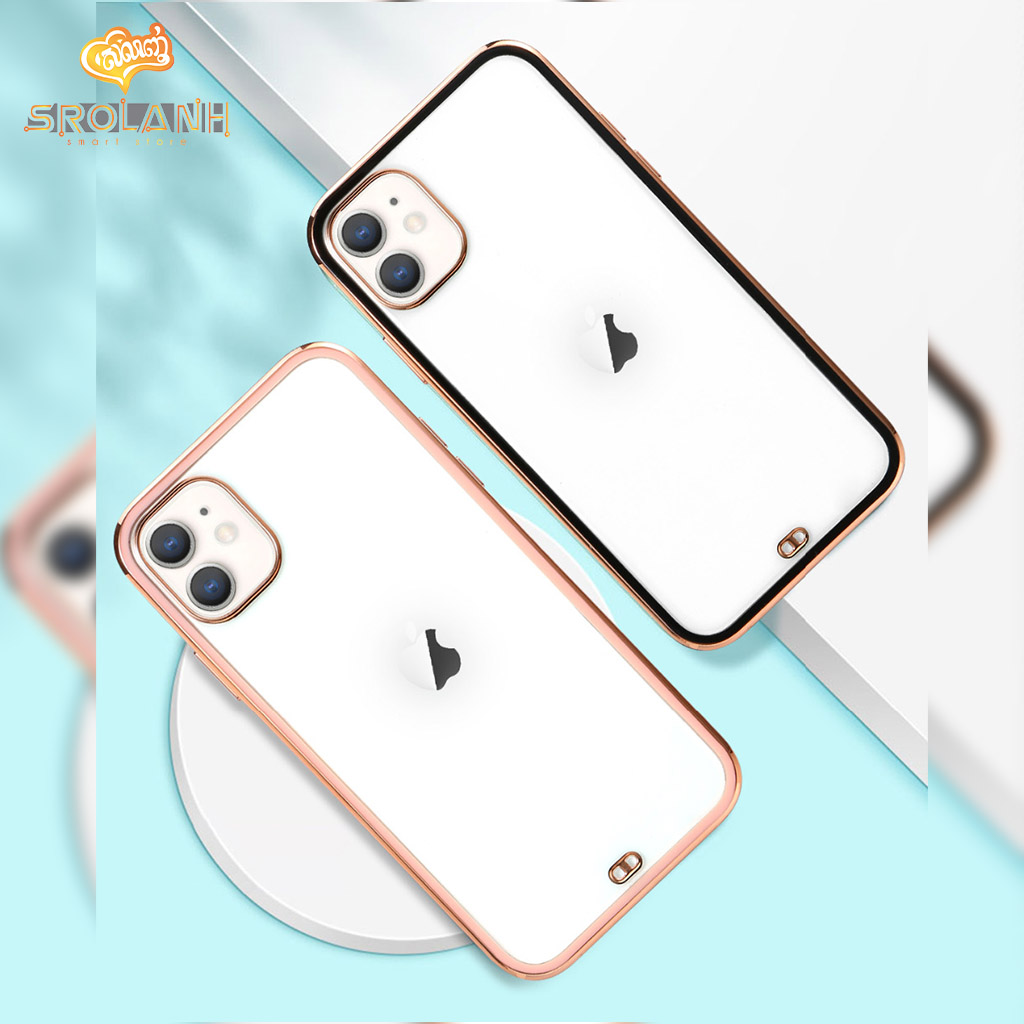 LIT The Two-Color Plating Straight Phone Cover for iPhone12 Pro Max 6.7 PTPI67-01