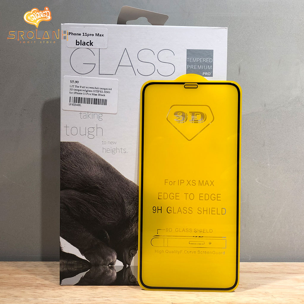 LIT The Full screen full tempered 3D tempered glass GTIPXI-3D01 for iPhone 11 Pro